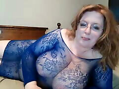 Fifty Year Old Kitty In Blue Lace