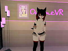 Virtual Cam Girl Puts on a Show for you in Vrchat intense