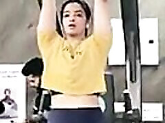 hot tamil actress excercising