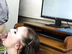 Wife adevasi sxyvideo on husband at work with the boss