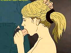 Blowjob with cum on face and mouth! mom son creampied japan cartoon