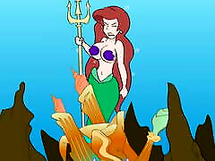 Ariel uses a trident