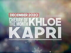 Blonde salnankan xxx trina kaif Cherry of the Month Khloe Kapri in Red Lingerie