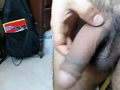 Showing My Portuguese dick half hard