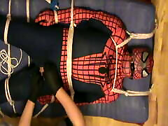 Slave as Spiderman gets a massage - II Slave as Spiderman gets a massage - II