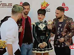 Irina Rimes multiple cumshot bj in Latex- Media Music Awards Trailer