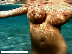 Swimming with Autumn Jade and her kajl www xxx com tits, upscaled to 4K