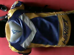 The Master in bikersuit and slave in sleepsack The Master in bikersuit and slave in sleepsack