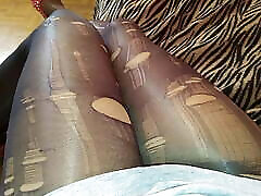 Ripped tights