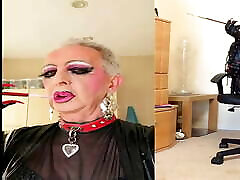 PVC fetish amateur twerking on cock smoking with long nails and fag boots