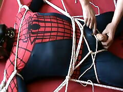Spiderman gets a CBT and enjoying