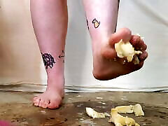 Destroying Bananas With My Feet