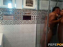 In the shower, STILL www exotic xxxcom AS FUCK! Catalina and Mike Vegas
