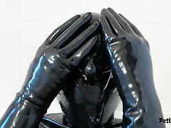 Saliva mess in latex mask and gloves TRAILER