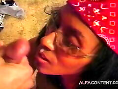 Horny black girl pounded hirwan ki xxx video and got facial