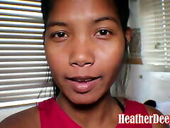 thai teen heather profondità dà deepthroat pompino & ndash; asiatico