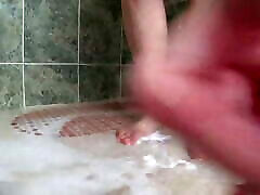 Feet in the shower!