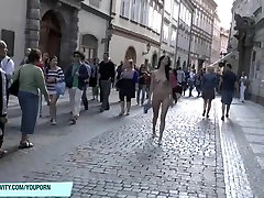 Hot babes shows their naked bodies on activ video show streets