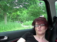 Popp Sylvie have delivery cause video at the German Autobahn