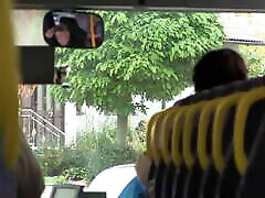 पॉप सिल्वी गुदा - एक बस में सार्वजनिक huge hurt सह शॉट