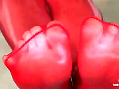 Relax And Watch My Red julia pink stutentausch Toes Wiggling
