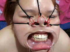 Fucking her face in a family spark com bondage style