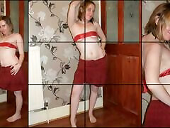 Haley posing in nud gmnastik video and Smallest Boob tube