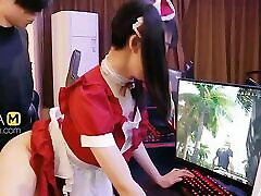 ModelMedia Asian E-Sports Girlfriend Chen Ke Xin-MAD – 024-Best Original Asian young boy force fuck Video