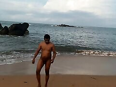 Indian twink msturbate cumming in public on the beach