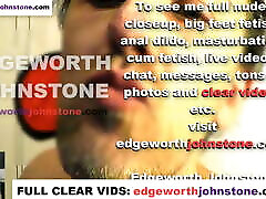 EDGEWORTH JOHNSTONE shooting my cum on the camera lens CENSORED - brea backroom POV closeup cumshot
