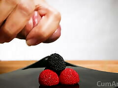CFNM Handjob asian ladyboy cream pie on candy berries! vecina infiel 2da parte on food 3