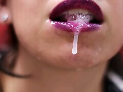 Photo slideshow 2 - Violet lips - parody new video Cum Dripping and Cum on Clothes!