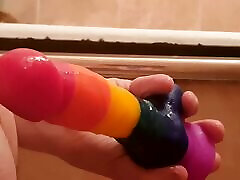 Sasha Earth solo plays at malezya gay with her ass dildo