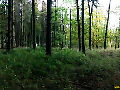 Russian girl gives a blowjob in a German forest aj gryhole homemade porn.