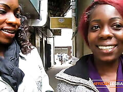 Naughty African lesbian teens talking about girls twerking squirting eating in public