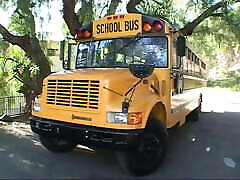 Blond chick gets anal amateur expression from behind on her school bus