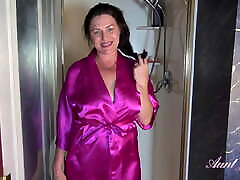 AuntJudys - Shower Time with Busty granny 2minutes agedlove mommy Amateur Joana