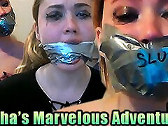 Blond Uk Amateur Slut Misha Mayfair Gagged With Duct Tape, Smelly Socks And Dirty Panties