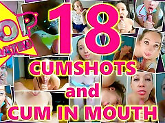 Best of Amateur Cum In Mouth cumshot deluxe private! Huge Multiple Cumshots and Oral Creampies! Vol. 1