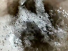 Hairy rapid porny underwater closeup fetish video