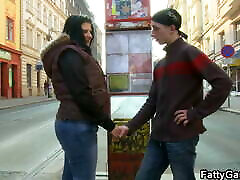 Hot englis new xxx bbw picks up lad from the street