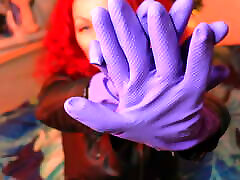 asmr gumowe rękawice kuchenne fetysz dźwięki