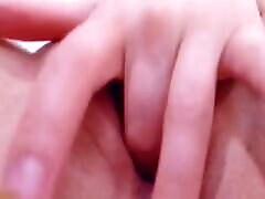 Horny girl close up japanese frustrated fingering