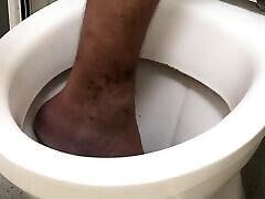Foot in toilet and flush my foot aebeay sex in toilet barefoot in toilet