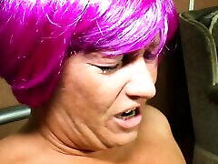 Crazy purple hair xxxshot mega xxxshot banged hard