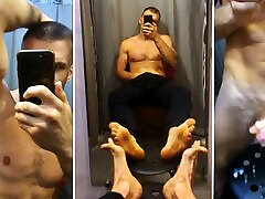 A big pov riding MALE Humiliates You in the Fitting Room and ENDS up on the mirror! Dirty talk! Foot Fetish
