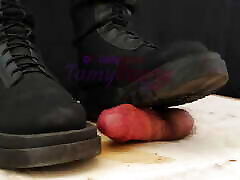 Aggressive Combat Bootjob in Knee mfc annbrooke Boots - CBT, Trampling, Crushing, Femdom, Shoejob