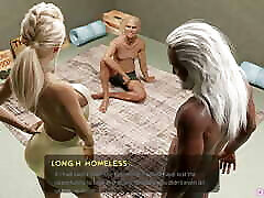 Fashion Hot Blonde threesome with 2 oliva prond man big Dicks - 3d game