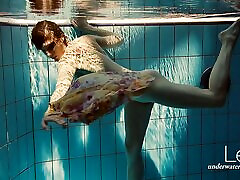 Floating babe in the swimming naka goti anal naked