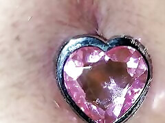 He loves licking my porns hubbzz with my cute heart-shaped butt plug in. Hairy pussy & big ass too WATCH!